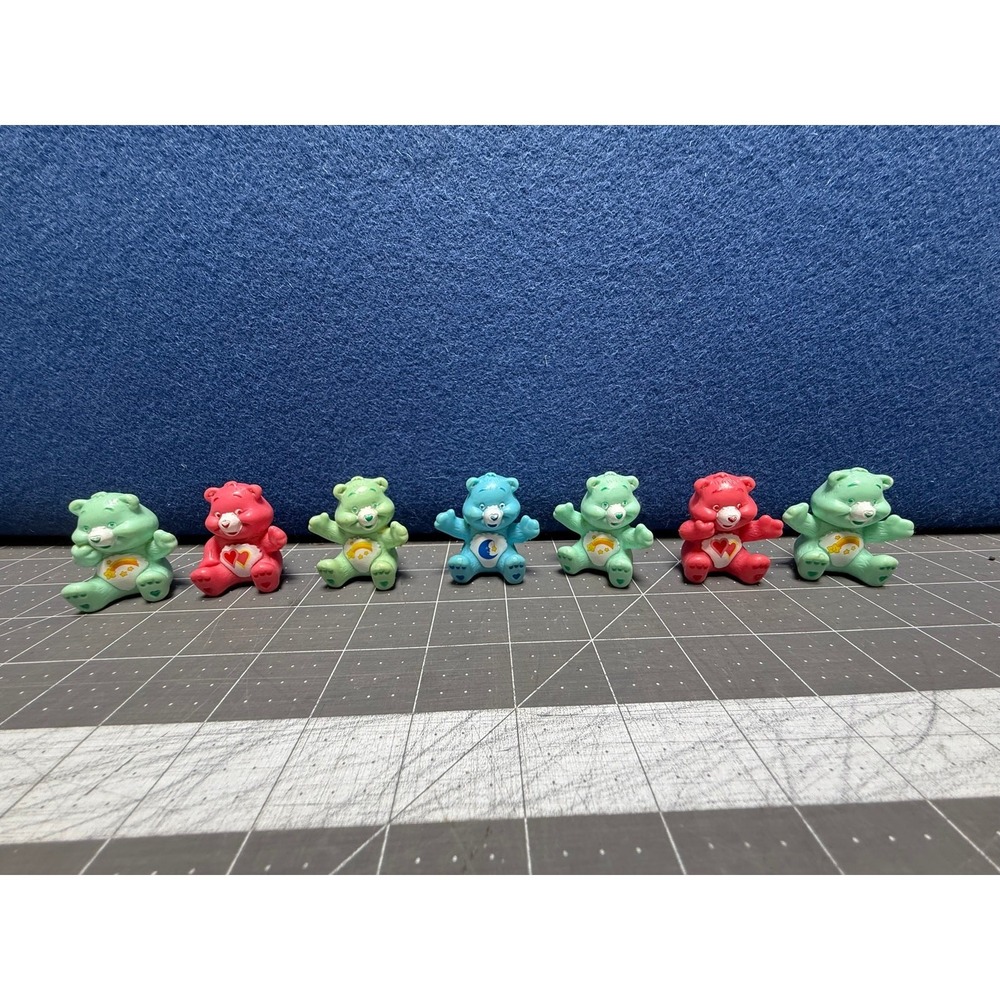 Vintage Care Bears‎ TCFC PVC Figures Figurines Lot of 7